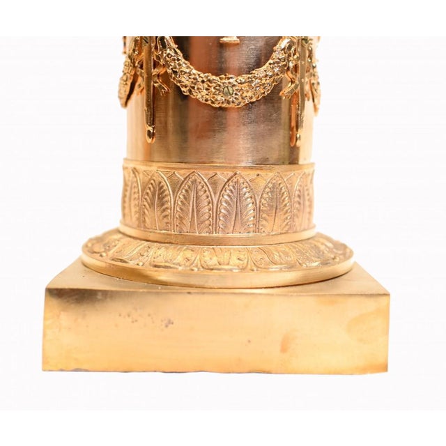 French Regency Classical Gilt Bronze Candleholders Maiden, Set of 2 For Sale - Image 4 of 17