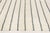 Modern Handwoven Indian Dhurrie Runner in Ivory with Indigo Stripes by Doris Leslie Blau. Size: 3.3" × 14.3" (99 × 434...