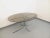 Glass Vintage Space Age Oval Dining Table in Smoked Glass and Chrome Metal, 1970s For Sale - Image 7 of 16