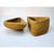 Hand Carved Stone Vessels Pair Sculptural Forms W Raised Mineral Vein For Sale - Image 6 of 10