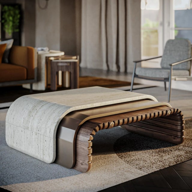 Henley Center Table by Wood Tailors Club For Sale - Image 11 of 12