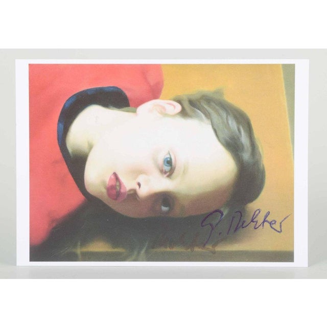 Gerhard Richter (b. 1932) “Betty”. Colour offset/ Postcard, hand-signed. One of Gerhard Richter’s most iconic images,...