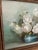 1950s Vintage Signed Floral Still Life Painting in Gilt Frame For Sale - Image 5 of 13