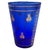 Vintage Boho Mid Century Hand Blown Cobalt Blue Glass Vase With Gold Honey Bee Accents For Sale In Boston - Image 6 of 18