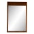 1970s Mid-Century Modern Walnut Wall Mirror With Carved Geometric Details For Sale