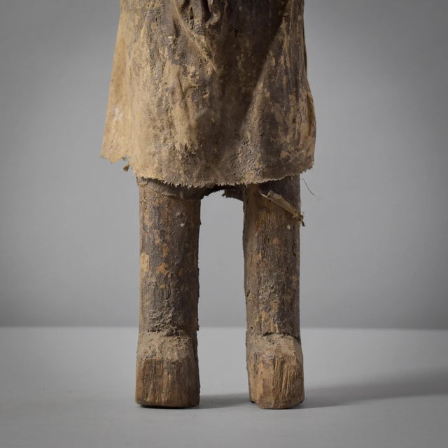Early 20th Century Early 20th Century Fon Vodun Bocio Male Hunter With Three Faces Carving Benin For Sale - Image 5 of 15