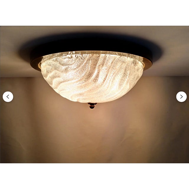 Vintage Ceiling Light in Murano Glass from Fischer Leuchten, 1980s For Sale - Image 4 of 11