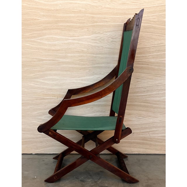 Pair of Old Hickory Style Wooden Low Armchairs For Sale - Image 10 of 12