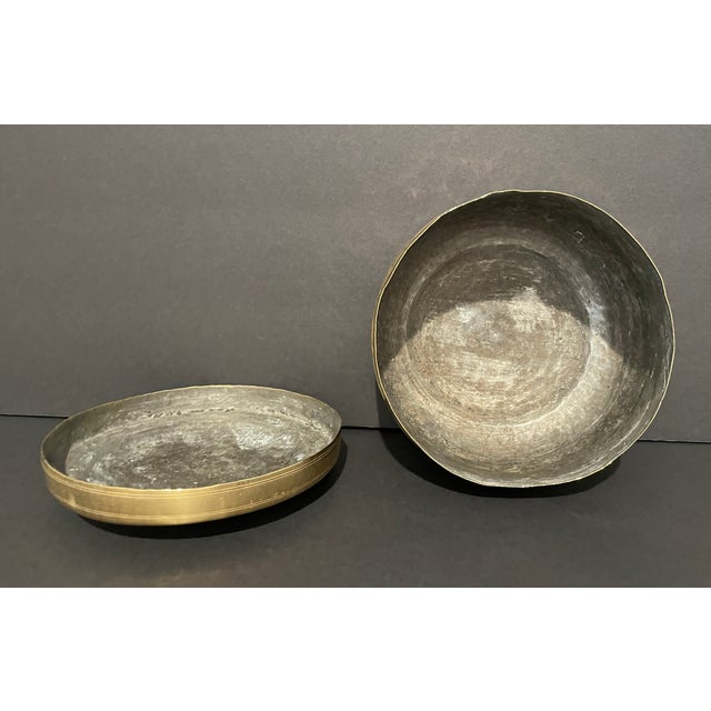 Antique Indian Brass Chapati Box For Sale - Image 6 of 6