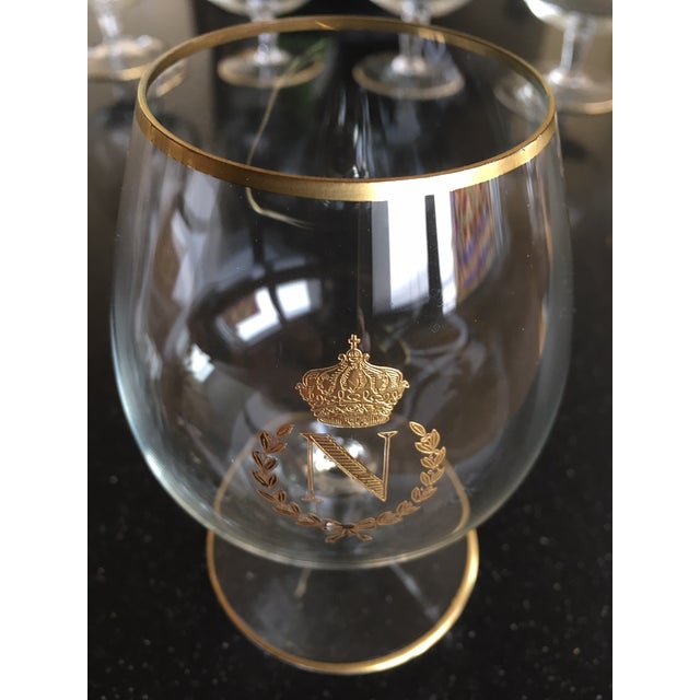Vintage 1950's GoldRimmed Napoleon Brandy Snifters Set of 6 Chairish
