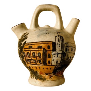 French Ceramic Moringue with Monaco Motifs by Cazalas, 1960 For Sale