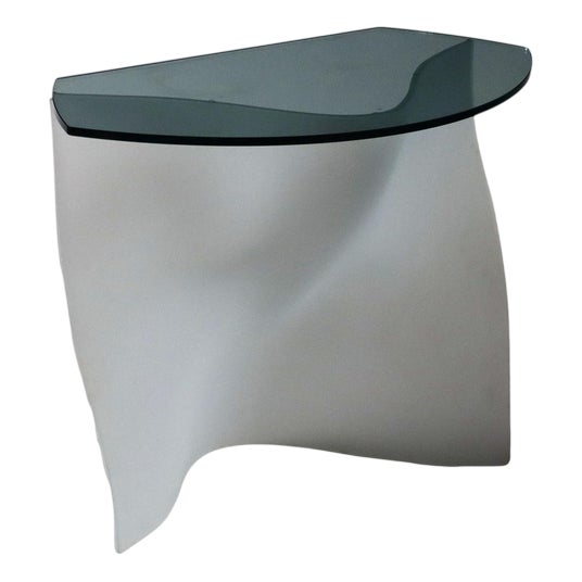 Vintage Glass Console Table, 2000s For Sale