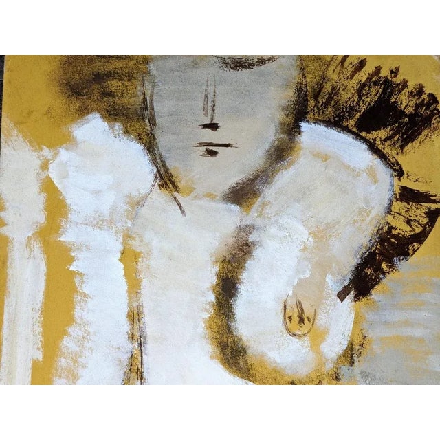 Modern Lucien Joseph Fontanarosa, Nude Study, Oil on Cardboard, 1950s For Sale - Image 3 of 6