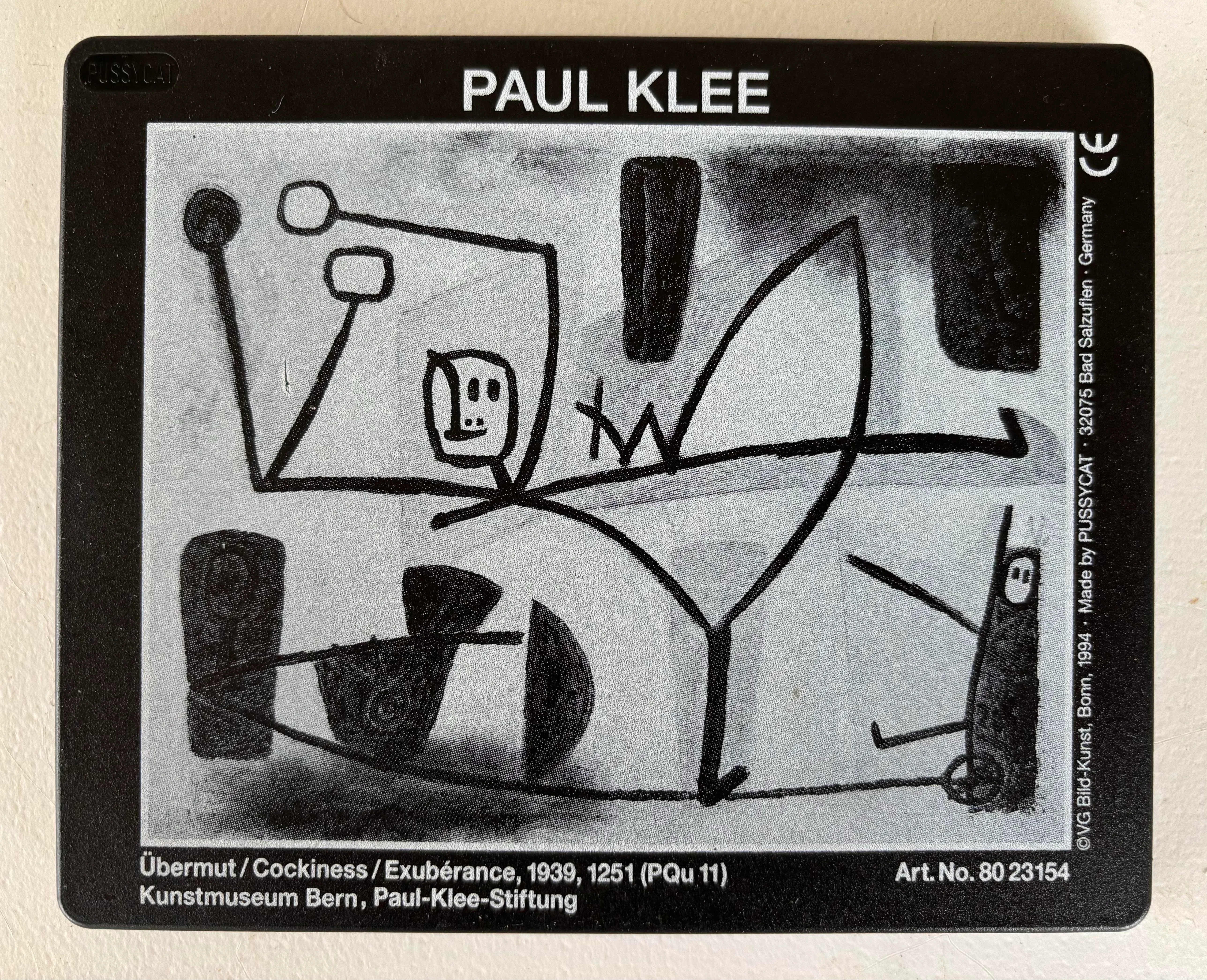 Paul Klee Slide Puzzle Made in Germany 1994 by Pussycat | Chairish