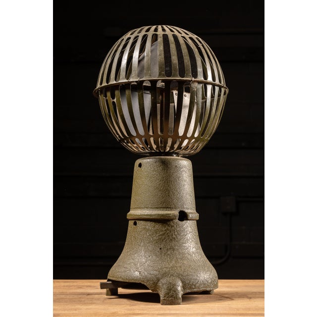 1920s Antique Cast Metal Banker's Fan For Sale - Image 4 of 6