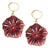 Carved Floral Earring For Sale
