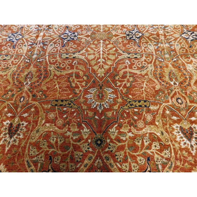 Hand Knotted Indian Rug - 9'10"x 13'10" For Sale - Image 17 of 18