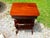 Victorian Antique Mahogany Empire Victorian Gothic Revival Trestle Lyre Nightstand Table For Sale - Image 3 of 18