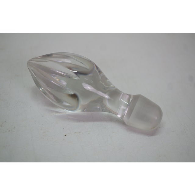 Vintage American Brilliant Cut Crystal Liquor Wine Bar Bottle Decanter For Sale - Image 14 of 17