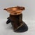 Cabin 1940s Bison Foot and Copper Ashtray For Sale - Image 3 of 4