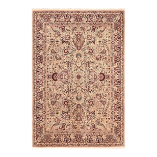 Art Nouveau Aness Pak-Persian Beige/Rust Wool Rug - 9'11'' X 13'5'' For Sale
