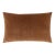 Scalamandre 22" x 14" Tudor Velvet Lumbar Pillow in Walnut For Sale