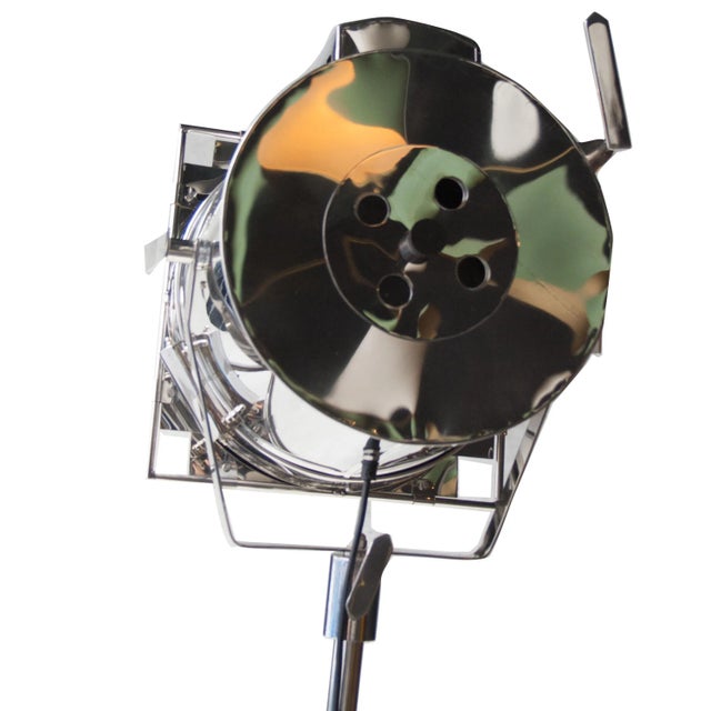 Mid-Century Brass Floor Spotlight, United Kingdom, 1970s For Sale - Image 3 of 8