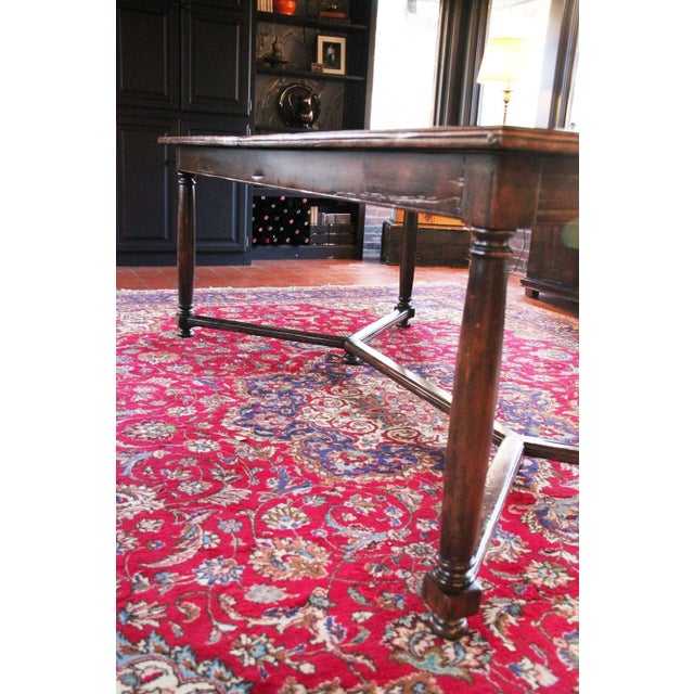 Auburn Country English White Oak Refectory Extension Table For Sale - Image 8 of 12
