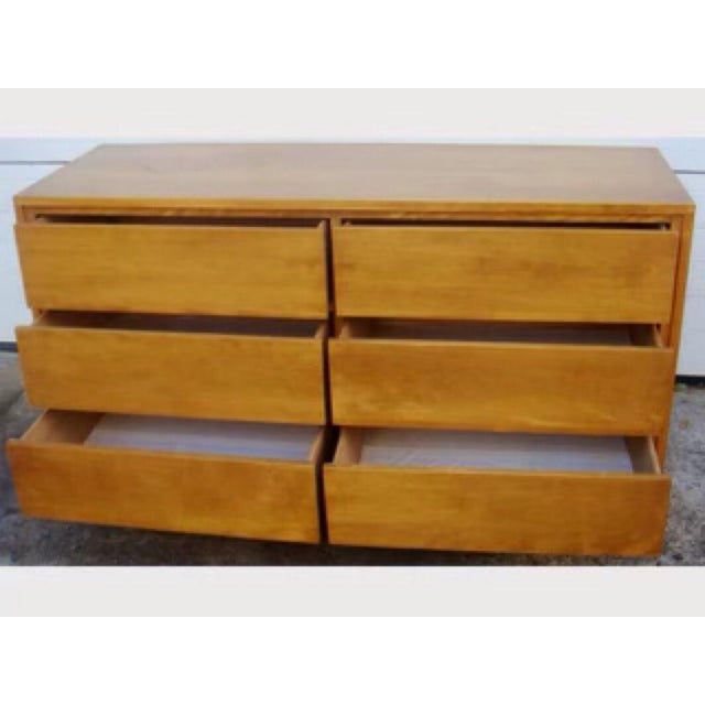 Vintage Solid Mid Century Modern Maple Dresser Storage Chairish
