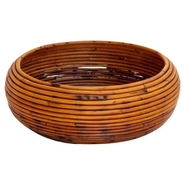 Rattan Bowl, 1960s For Sale - Image 6 of 6