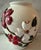 Farmhouse Vintage 1970s Handmade Floral Embossed Ceramic Vase For Sale - Image 3 of 9