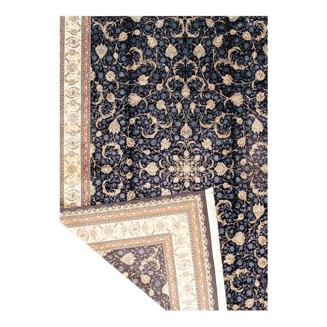 Traditional Pasargad DC Exquisite Design Paris Palace Fine Power Loom V.Silk Rug For Sale - Image 3 of 3