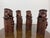 Chinese Antique Bamboo Hand Carved Basket Crab Decorative Brush Pots, Set of 4 For Sale In San Francisco - Image 6 of 12
