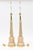 Vintage Maison Bagues Glass Table Lamps With Gold Inclusions and Brass, Pair Of, 1940's For Sale - Image 11 of 13