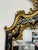 Large Hand Painted Chinoiserie Black Lacquer & Gold Gilt Mirror With Carved Rococo Crest For Sale - Image 4 of 8