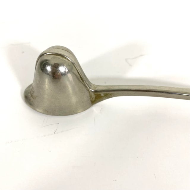 Vintage Silver Plated Candle Snuffer Gerity Helmet Style With Patina