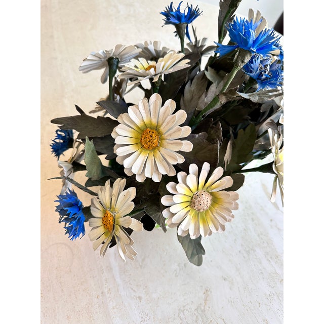Vintage Italian Tole Individual Flowers For Sale - Image 4 of 6