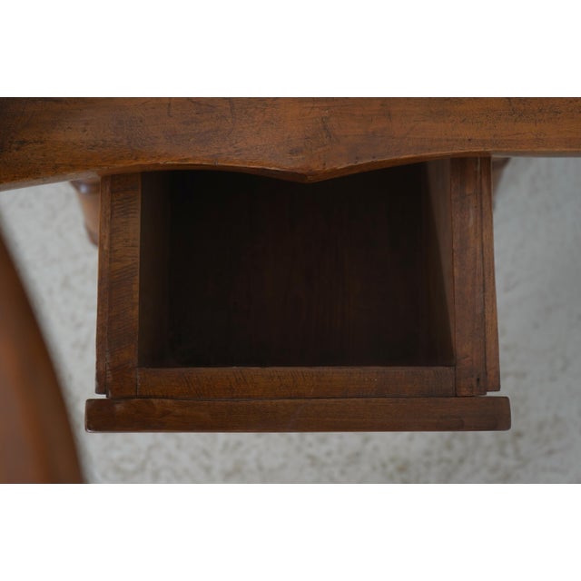 Antique Early American Windsor Writing Desk Armchair With Drawer For Sale - Image 13 of 18