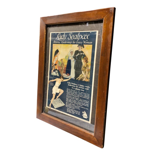 This stunning full color advertising ad is professionally matted and framed. The pine frame contrasts off the print...