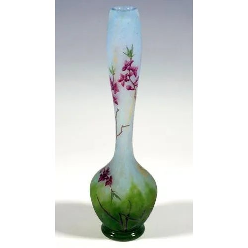 Art Nouveau Cameo Long Neck Vase with Daphne Decor, Daum Nancy, France, 1910/15, 1890s For Sale - Image 5 of 7
