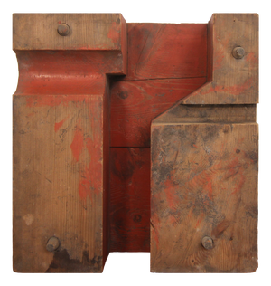 Early 20th Century Wooden Casting Pattern Object with Original Patina