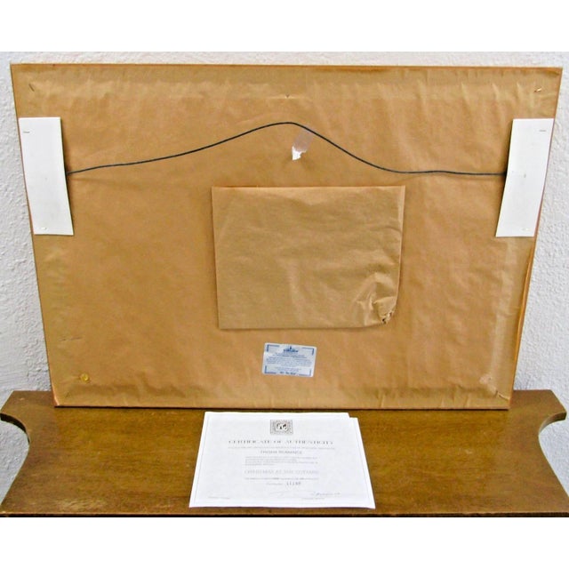 1990s Trisha Romance Christmas at the Cottage Matted and Framed Numbered Print For Sale - Image 15 of 17