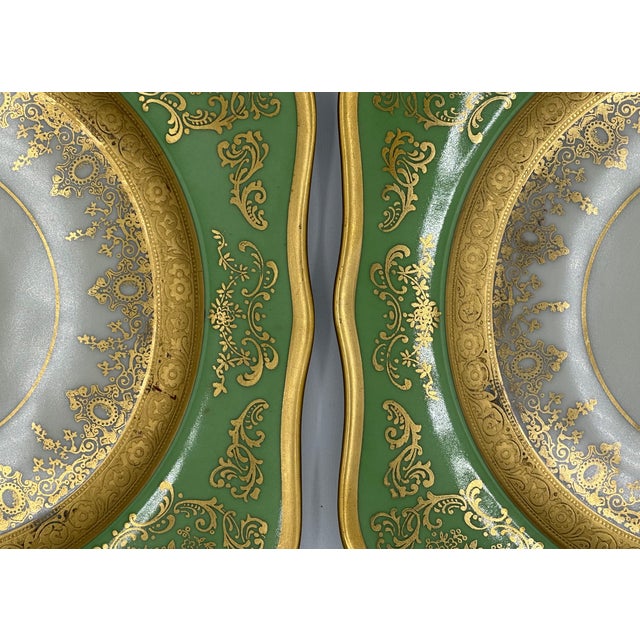 Antique Square Side Plates by H&c Selb Bavaria for Edgerton, Circa 1900 - Set of 6 For Sale - Image 11 of 11