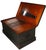 Gray Antique Fitted Wood Carpenters Box Trunk Coffee Table For Sale - Image 8 of 18