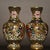 Pair of Vintage Chinese Cloisonné Dragon & Phoenix Vases With Gilded Ground For Sale In Los Angeles - Image 6 of 9