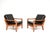Vintage Danish Teak and Leather Armchairs with Ottoman by Juul Kristensen, 1960, Set of 3 For Sale - Image 4 of 11