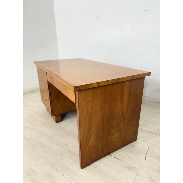 Vintage Art Deco Desk in Walnut, 1928 For Sale - Image 11 of 14