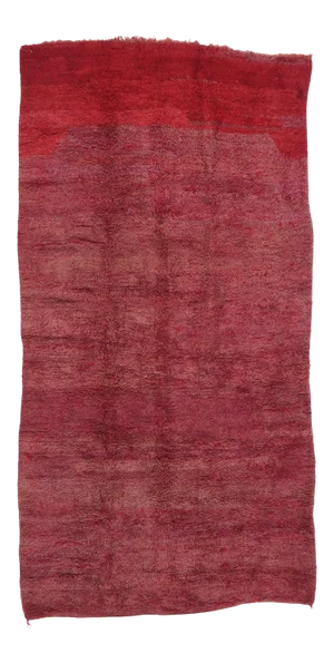 Vintage Berber Beni Mrirt Moroccan Rug - 06'08 X 12'09