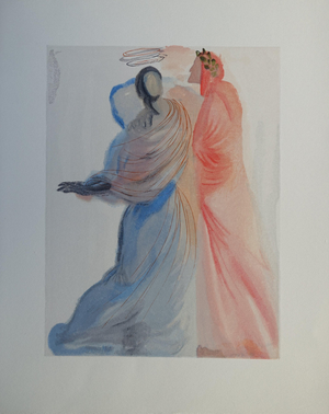 Salvador Dali, La splendeur de Béatrice, Etching