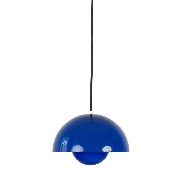 Vintage FlowerPot Pendant Lamps by Verner Panton for Louis Poulsen, Set of 2 For Sale